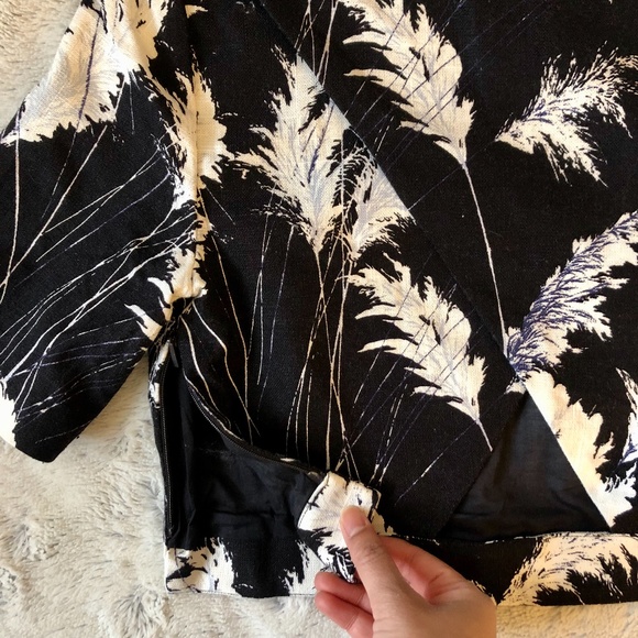 WHISTLES pari print linen crop top, US 4-6, NWT - Picture 4 of 10